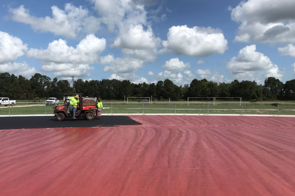 NextGen Sports Surfaces maintenance - Acadiana High School new track construction