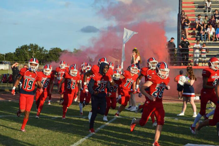 Ovey Comeaux High School football players